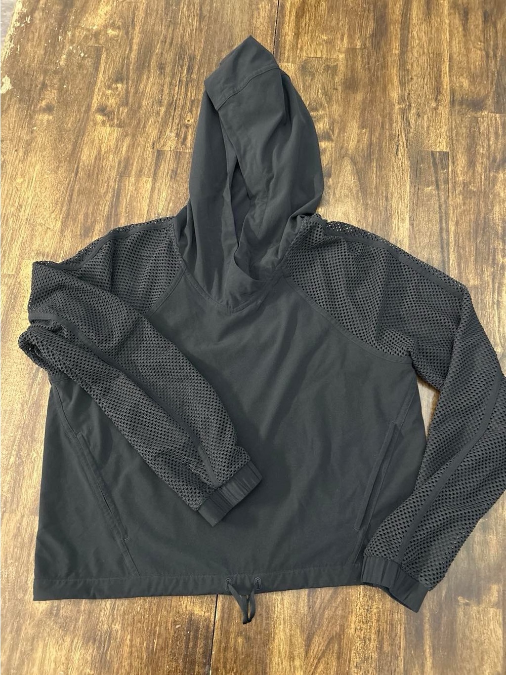 lululemon athletica Black Crewneck Hooded Jacket